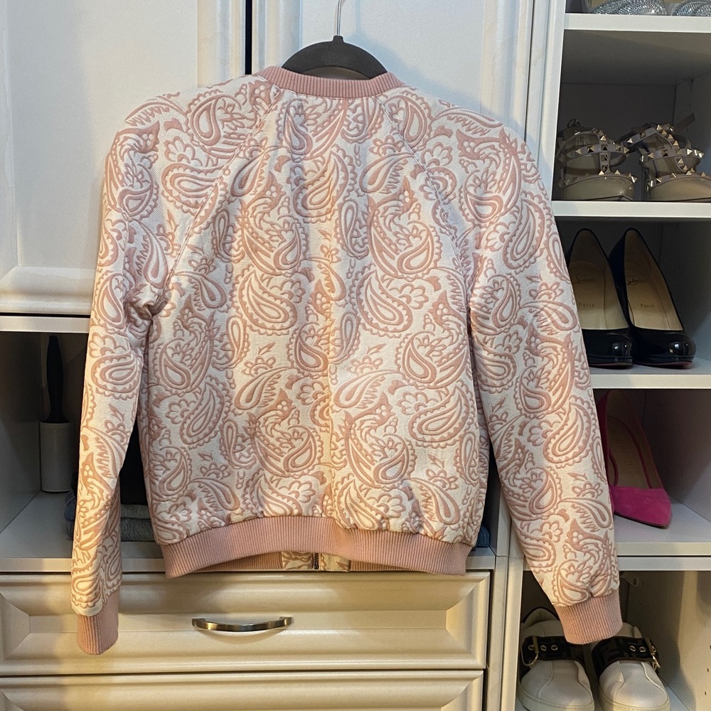 Victoria Beckham for Target Blush Paisley Bomber Jacket. - Picture 5 of 5